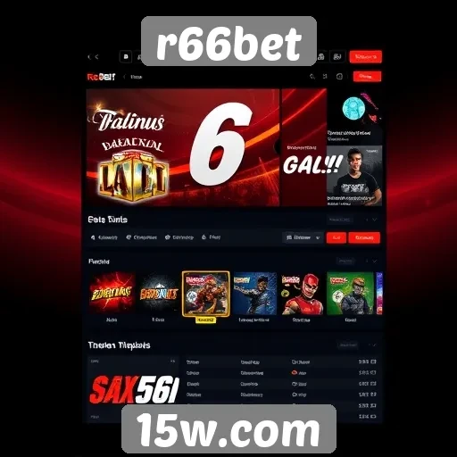 Evolução do design e interface do r66bet